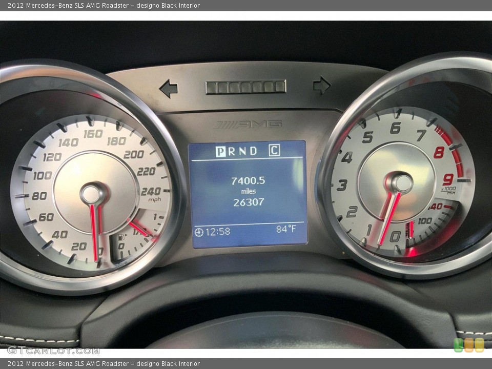 designo Black Interior Gauges for the 2012 Mercedes-Benz SLS AMG Roadster #144247590