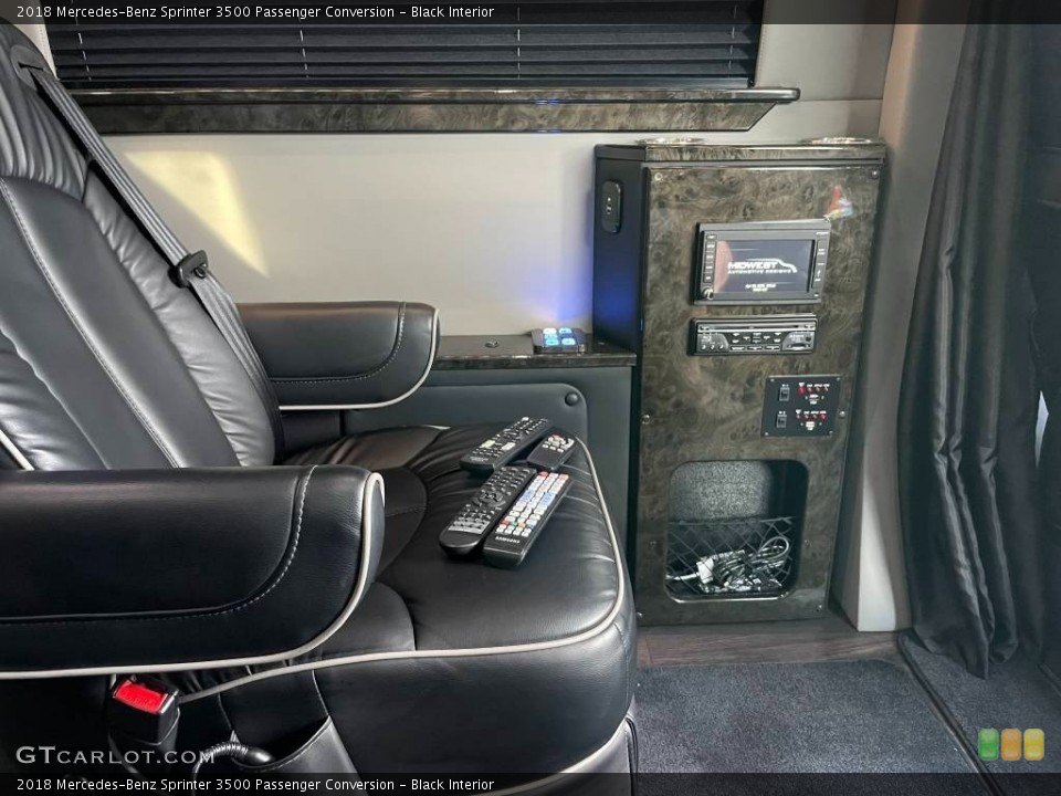 Black Interior Rear Seat for the 2018 Mercedes-Benz Sprinter 3500 Passenger Conversion #144247596