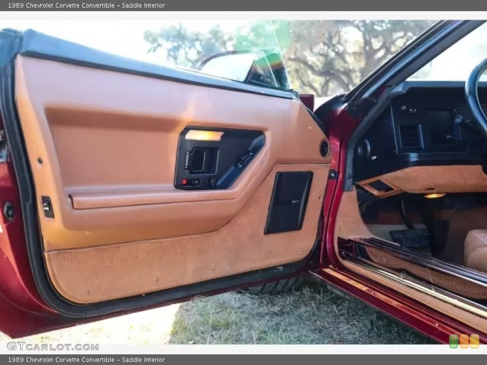 Saddle Interior Door Panel for the 1989 Chevrolet Corvette Convertible #144248028