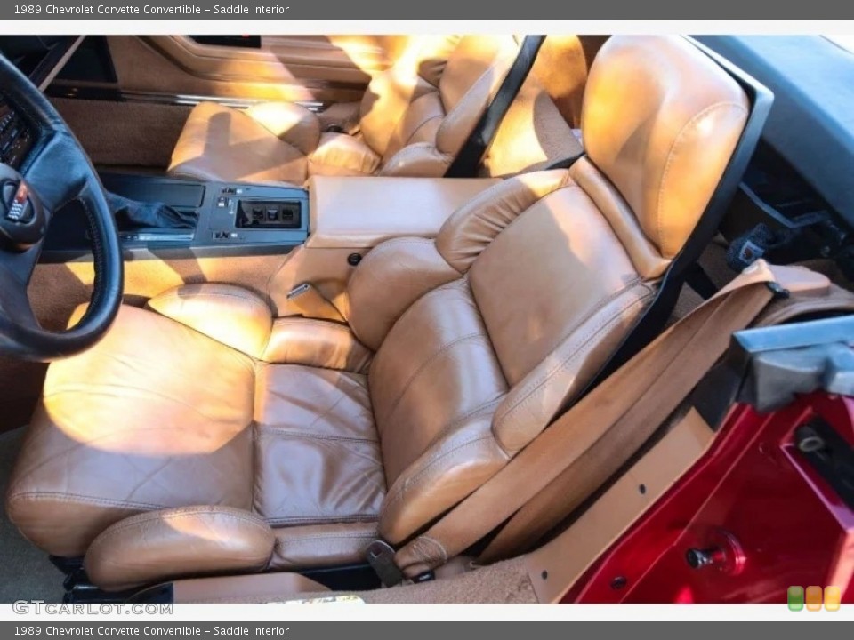 Saddle 1989 Chevrolet Corvette Interiors