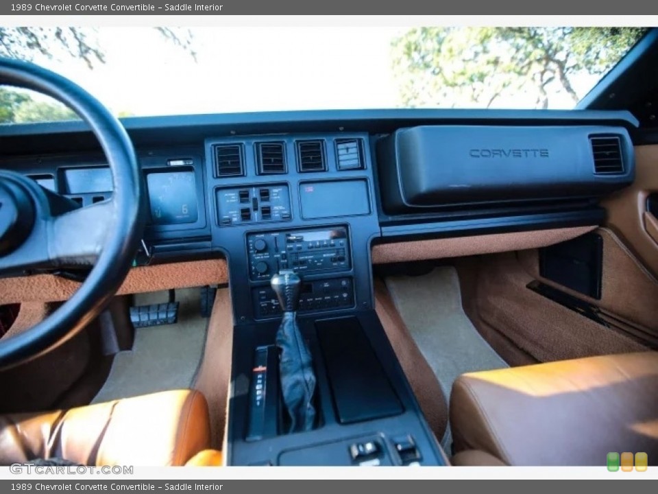 Saddle Interior Dashboard for the 1989 Chevrolet Corvette Convertible #144248106
