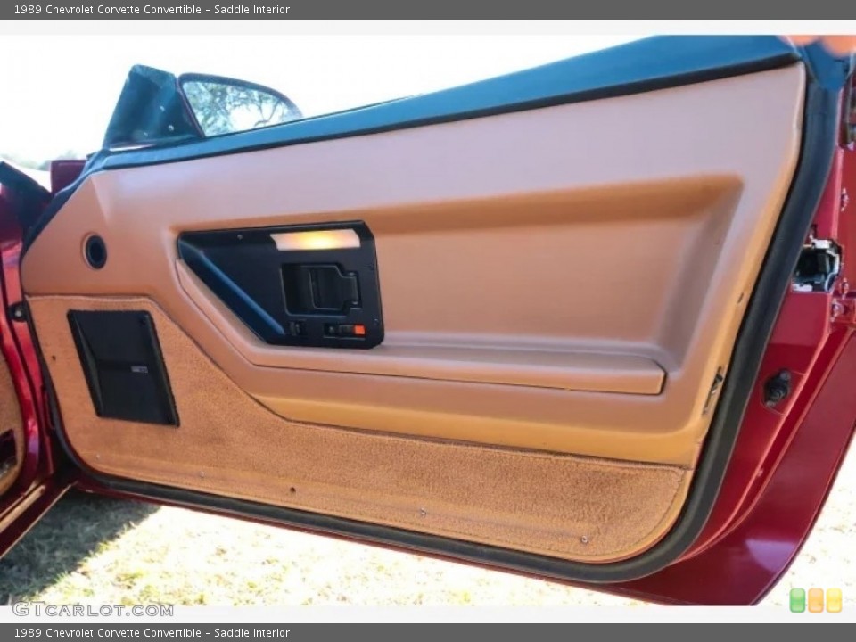 Saddle Interior Door Panel for the 1989 Chevrolet Corvette Convertible #144248298