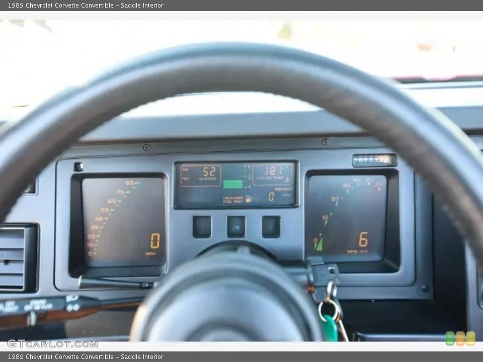 Saddle Interior Gauges for the 1989 Chevrolet Corvette Convertible #144248440