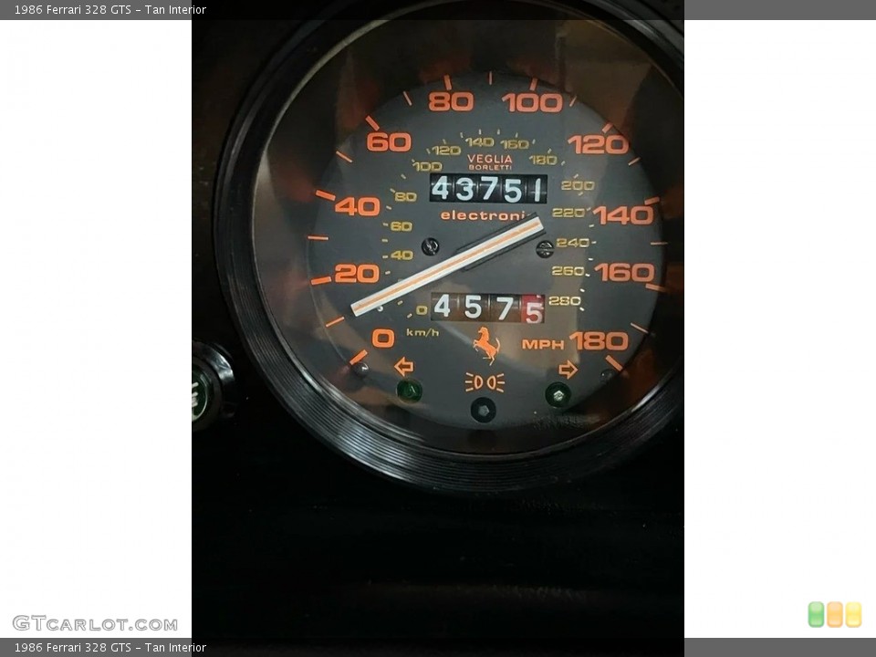 Tan Interior Gauges for the 1986 Ferrari 328 GTS #144249468