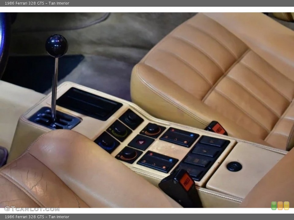 Tan Interior Controls for the 1986 Ferrari 328 GTS #144249633