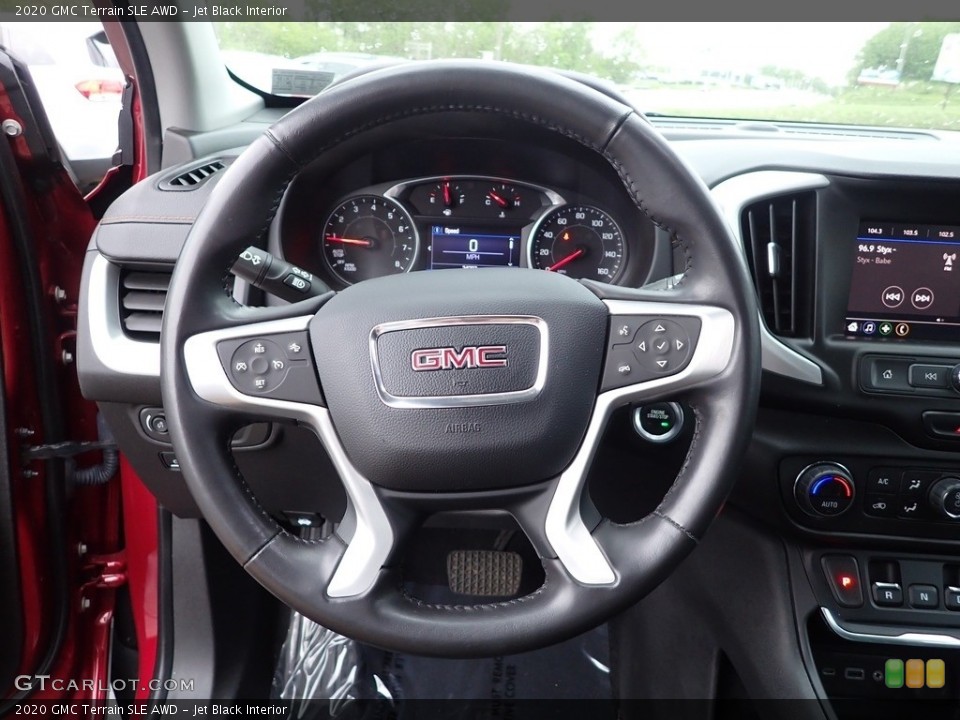 Jet Black Interior Steering Wheel for the 2020 GMC Terrain SLE AWD #144249801