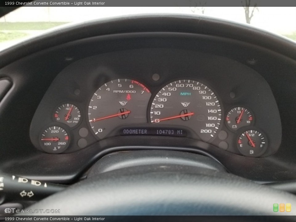 Light Oak Interior Gauges for the 1999 Chevrolet Corvette Convertible #144250218