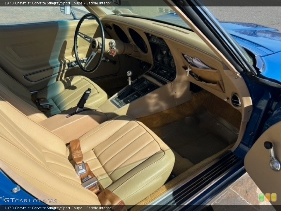 Saddle Interior Front Seat for the 1970 Chevrolet Corvette Stingray Sport Coupe #144250341