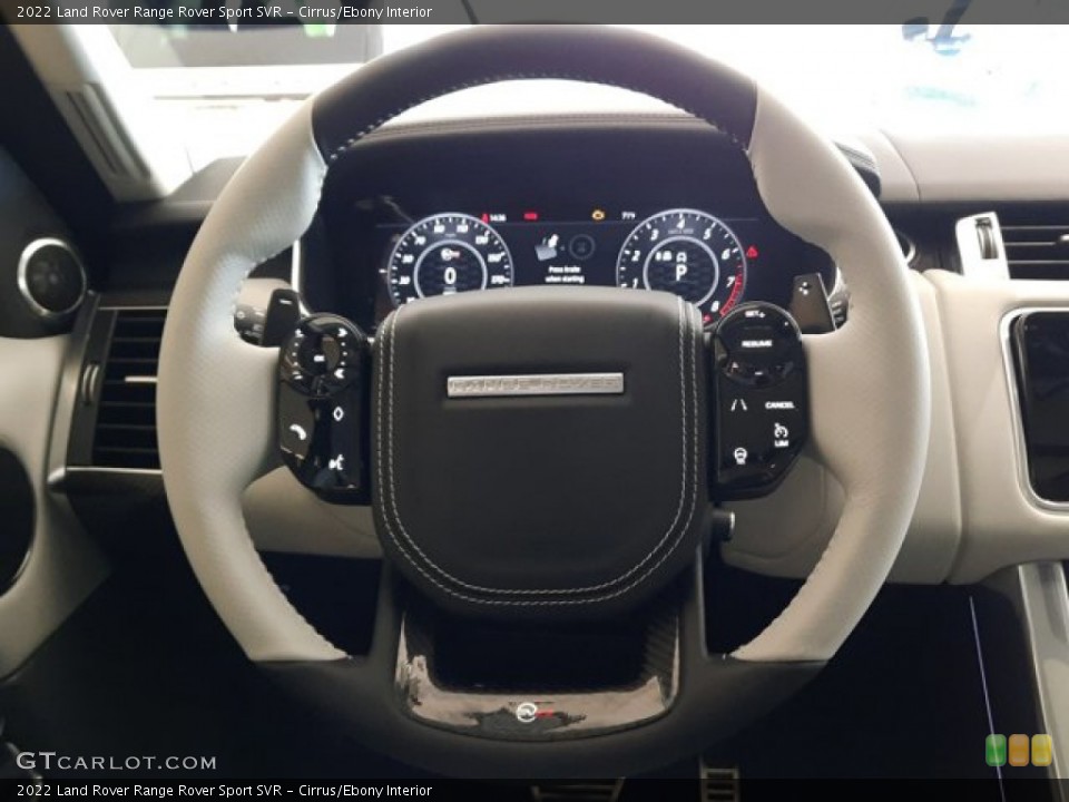 Cirrus/Ebony Interior Steering Wheel for the 2022 Land Rover Range Rover Sport SVR #144250602