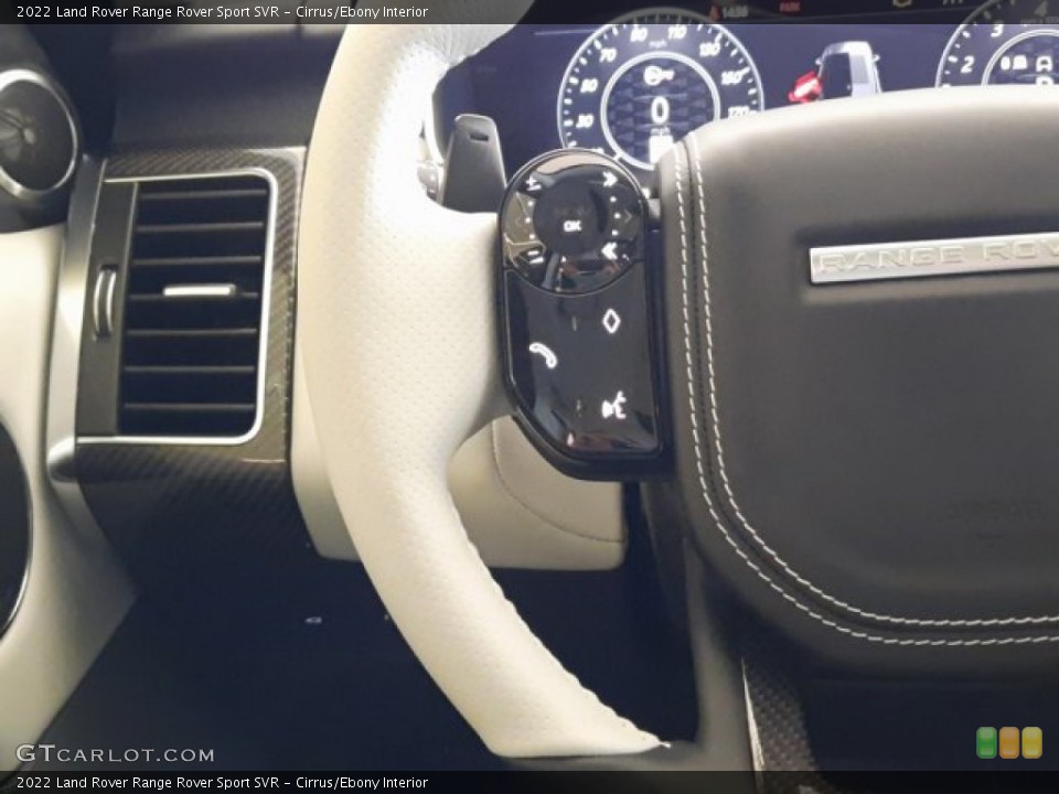 Cirrus/Ebony Interior Steering Wheel for the 2022 Land Rover Range Rover Sport SVR #144250617
