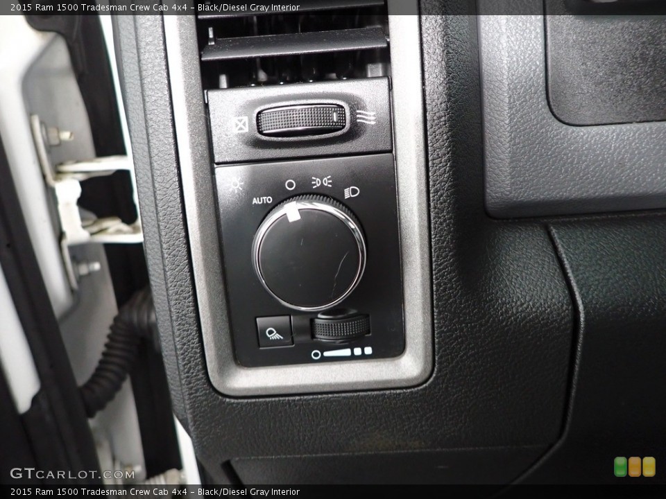 Black/Diesel Gray Interior Controls for the 2015 Ram 1500 Tradesman Crew Cab 4x4 #144250794