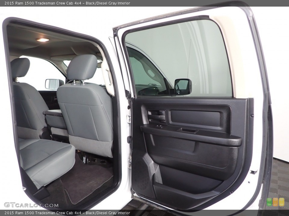 Black/Diesel Gray Interior Door Panel for the 2015 Ram 1500 Tradesman Crew Cab 4x4 #144251079