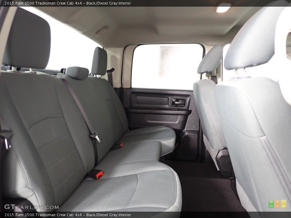 Black/Diesel Gray Interior Rear Seat for the 2015 Ram 1500 Tradesman Crew Cab 4x4 #144251100