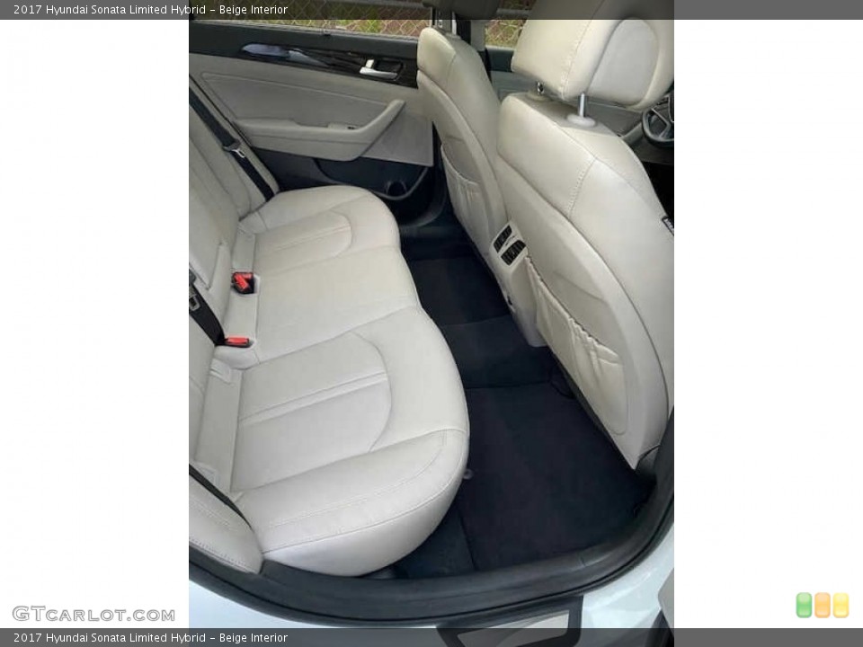 Beige Interior Rear Seat for the 2017 Hyundai Sonata Limited Hybrid #144254251