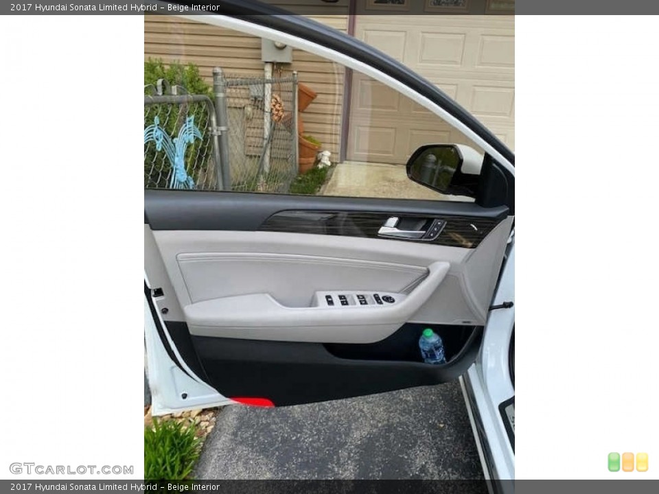 Beige Interior Door Panel for the 2017 Hyundai Sonata Limited Hybrid #144254347