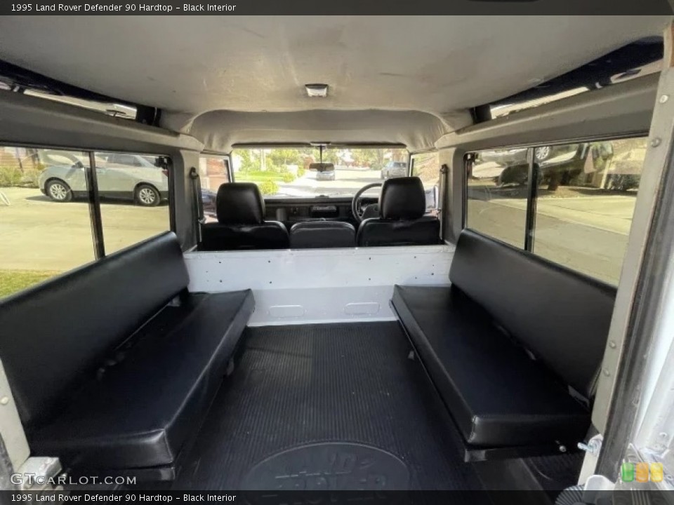 Black Interior Rear Seat for the 1995 Land Rover Defender 90 Hardtop #144255193