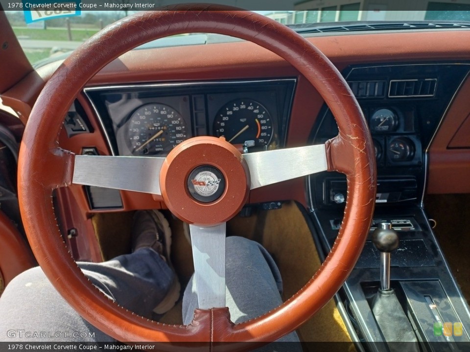 Mahogany Interior Steering Wheel for the 1978 Chevrolet Corvette Coupe #144256024