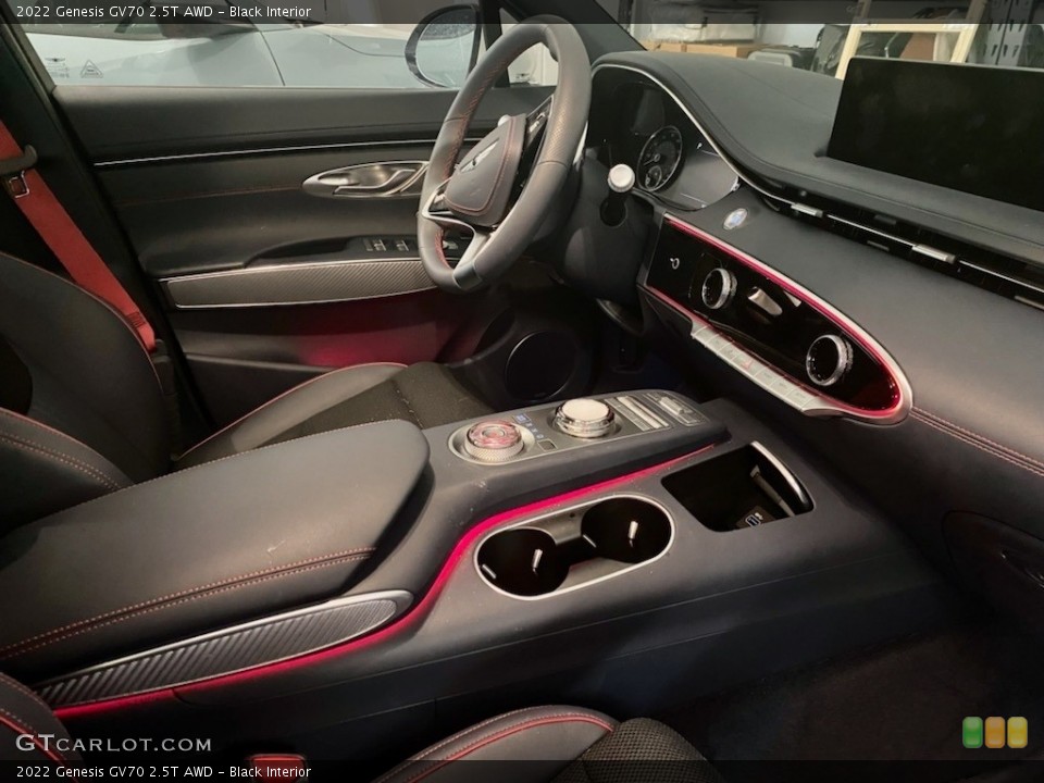 Black 2022 Genesis GV70 Interiors