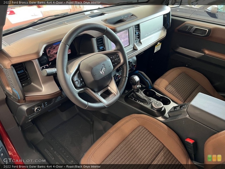 Roast/Black Onyx Interior Photo for the 2022 Ford Bronco Outer Banks 4x4 4-Door #144256630