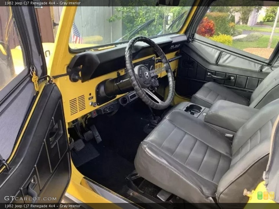 Gray 1982 Jeep CJ7 Interiors