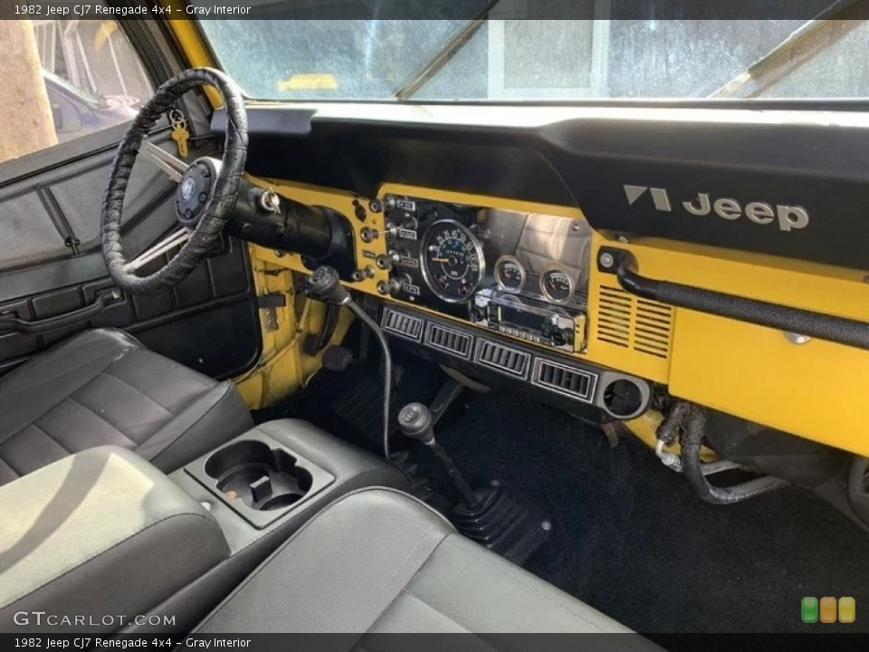 Gray Interior Dashboard for the 1982 Jeep CJ7 Renegade 4x4 #144256690