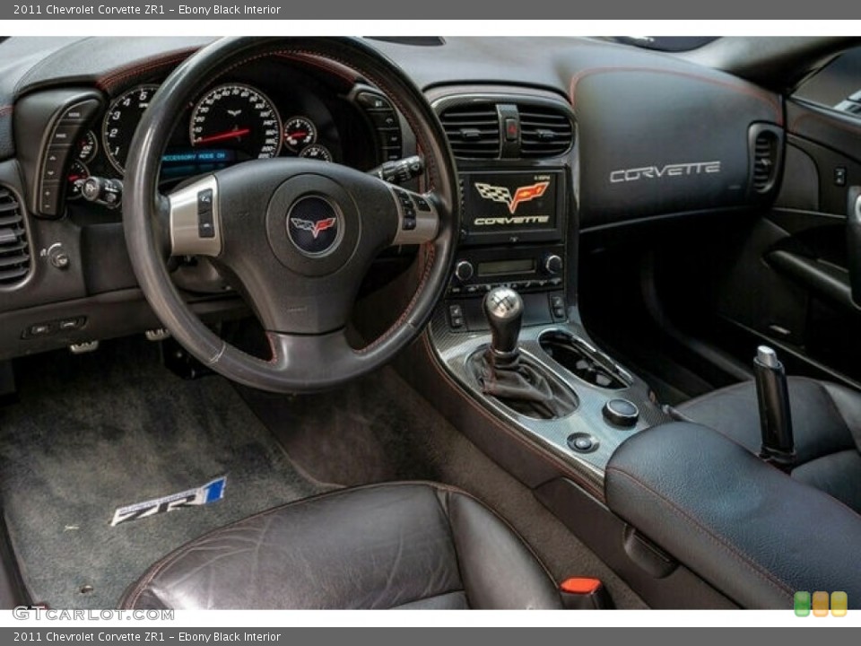 Ebony Black Interior Photo for the 2011 Chevrolet Corvette ZR1 #144256864