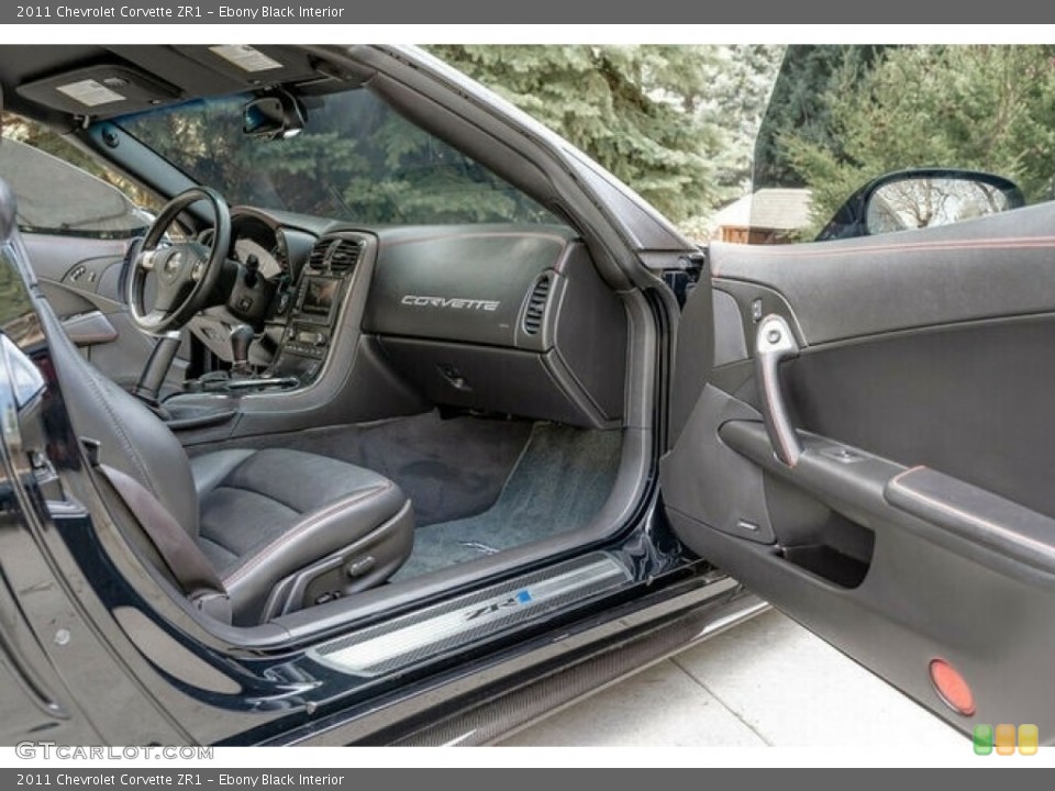 Ebony Black Interior Front Seat for the 2011 Chevrolet Corvette ZR1 #144256924