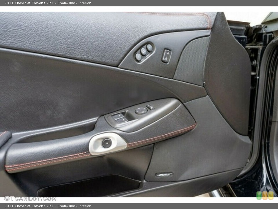 Ebony Black Interior Door Panel for the 2011 Chevrolet Corvette ZR1 #144256935