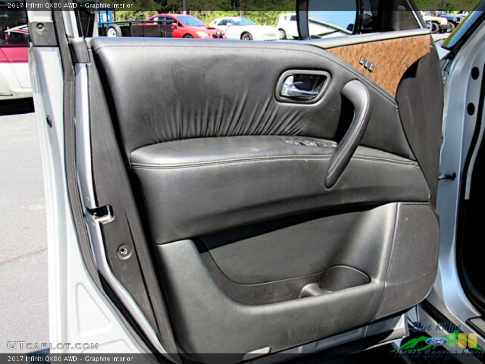 Graphite Interior Door Panel for the 2017 Infiniti QX80 AWD #144258022