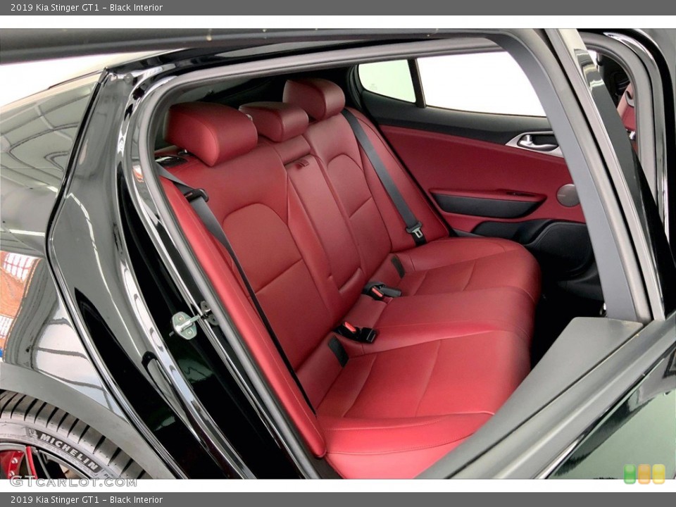 Black Interior Rear Seat for the 2019 Kia Stinger GT1 #144258682