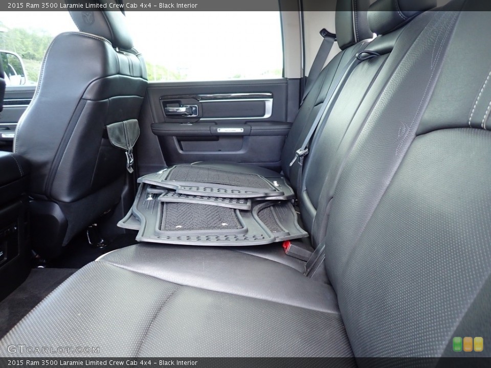 Black Interior Rear Seat for the 2015 Ram 3500 Laramie Limited Crew Cab 4x4 #144258715