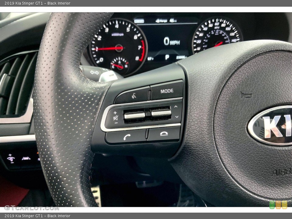 Black Interior Steering Wheel for the 2019 Kia Stinger GT1 #144258718