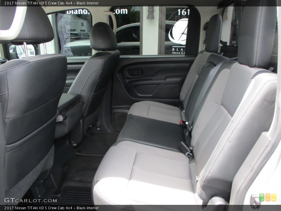 Black Interior Rear Seat for the 2017 Nissan TITAN XD S Crew Cab 4x4 #144259417