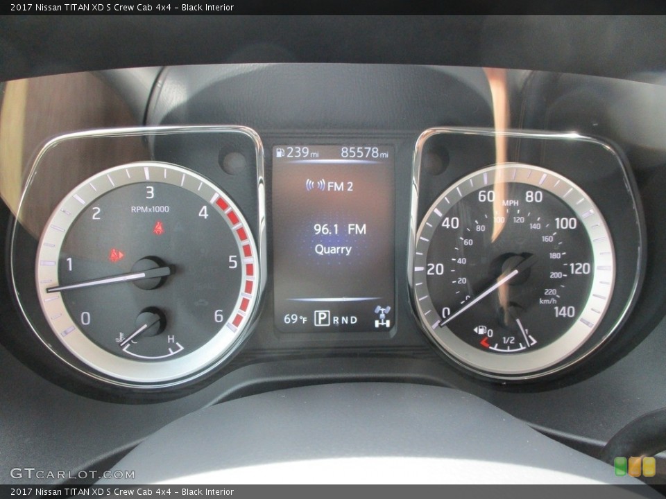 Black Interior Gauges for the 2017 Nissan TITAN XD S Crew Cab 4x4 #144259468