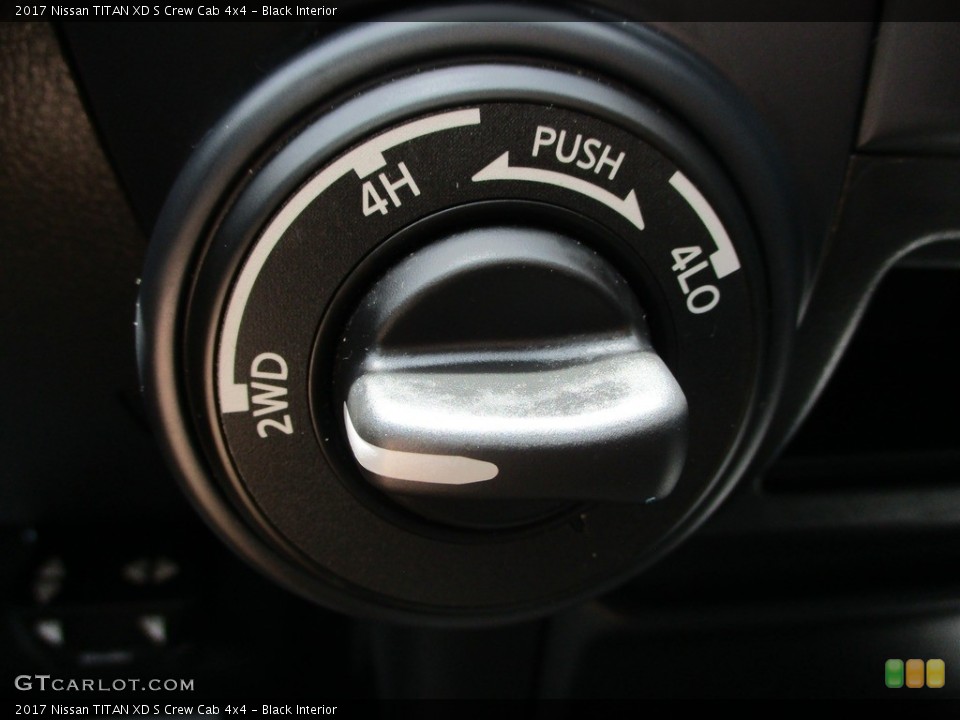 Black Interior Controls for the 2017 Nissan TITAN XD S Crew Cab 4x4 #144259576