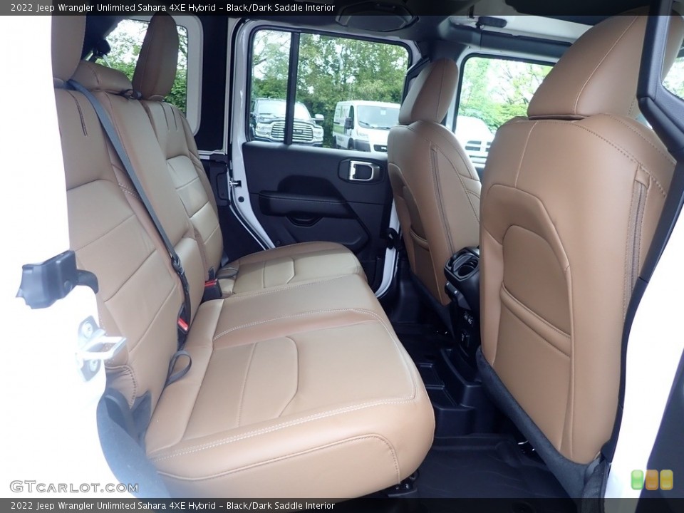 Black/Dark Saddle Interior Rear Seat for the 2022 Jeep Wrangler Unlimited Sahara 4XE Hybrid #144259795