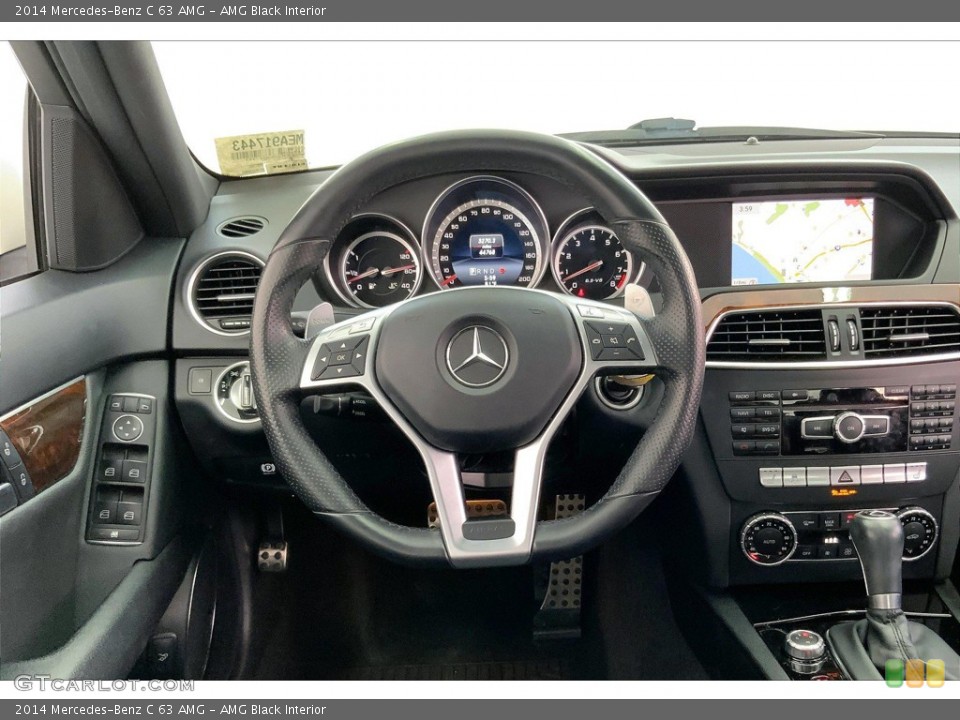 AMG Black Interior Steering Wheel for the 2014 Mercedes-Benz C 63 AMG #144261106