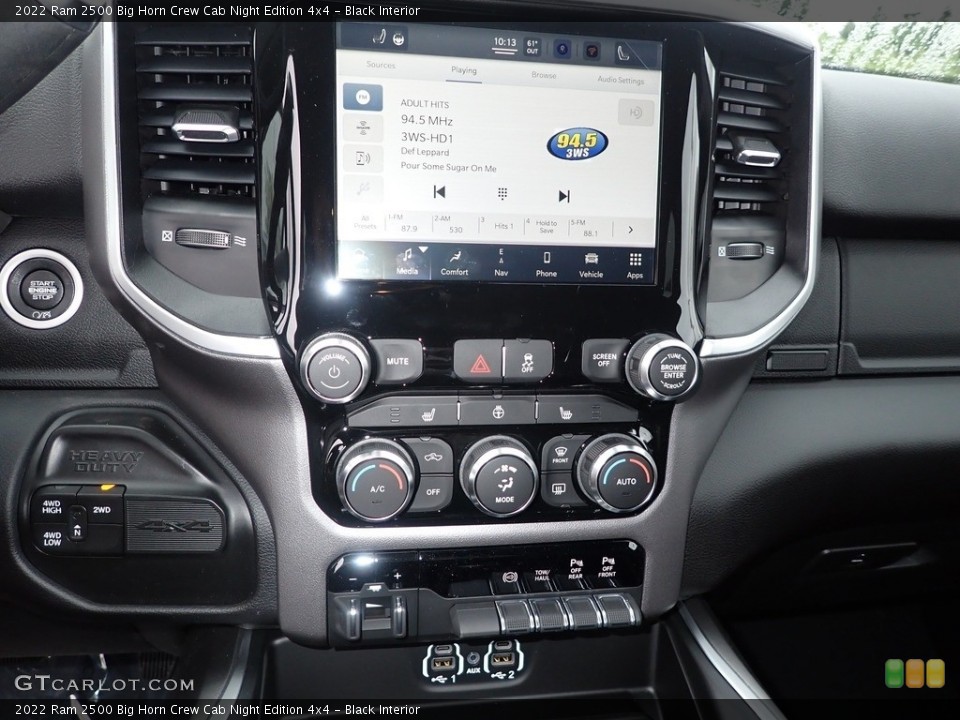 Black Interior Controls for the 2022 Ram 2500 Big Horn Crew Cab Night Edition 4x4 #144262651