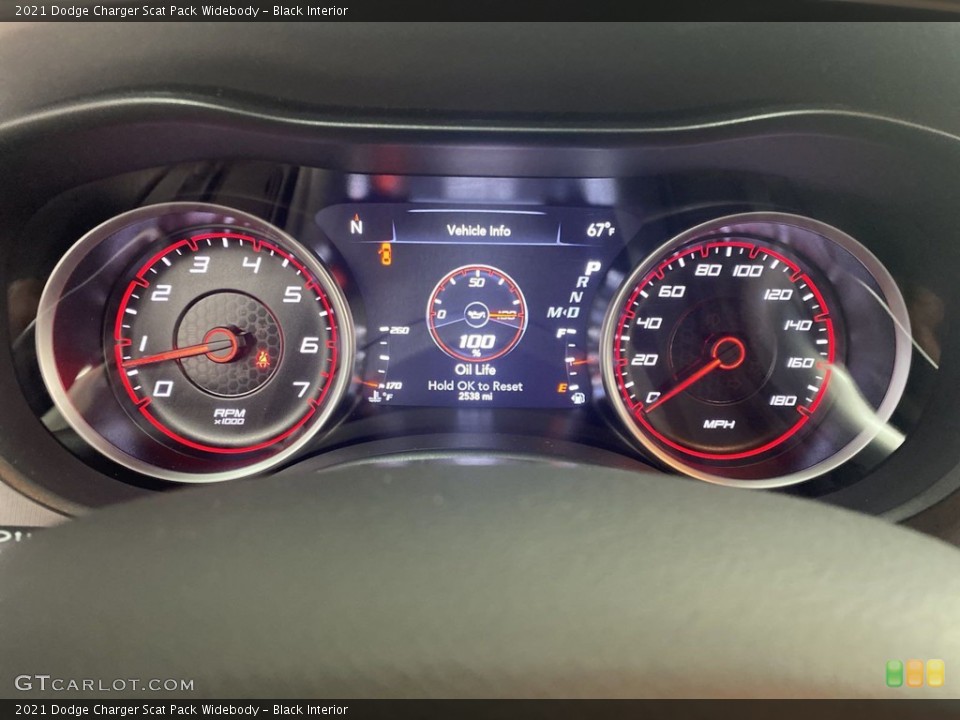 Black Interior Gauges for the 2021 Dodge Charger Scat Pack Widebody #144263833