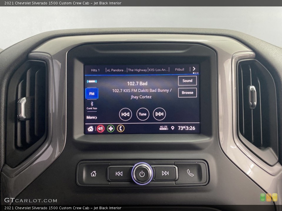Jet Black Interior Controls for the 2021 Chevrolet Silverado 1500 Custom Crew Cab #144264253