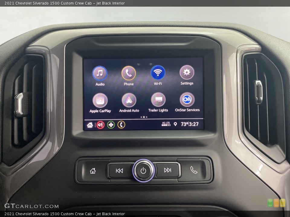 Jet Black Interior Controls for the 2021 Chevrolet Silverado 1500 Custom Crew Cab #144264265