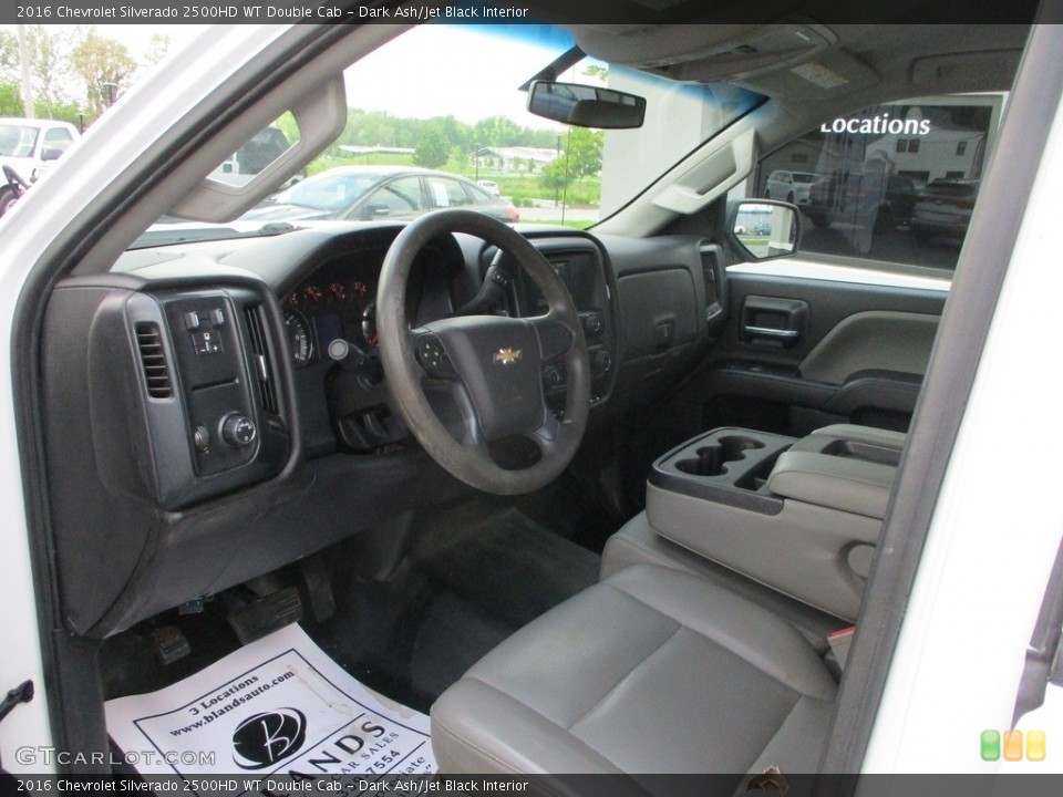 Dark Ash/Jet Black Interior Front Seat for the 2016 Chevrolet Silverado 2500HD WT Double Cab #144265359
