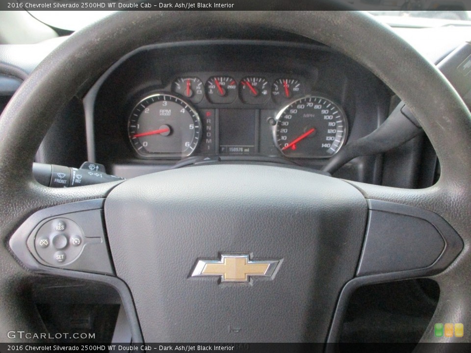 Dark Ash/Jet Black Interior Steering Wheel for the 2016 Chevrolet Silverado 2500HD WT Double Cab #144265447