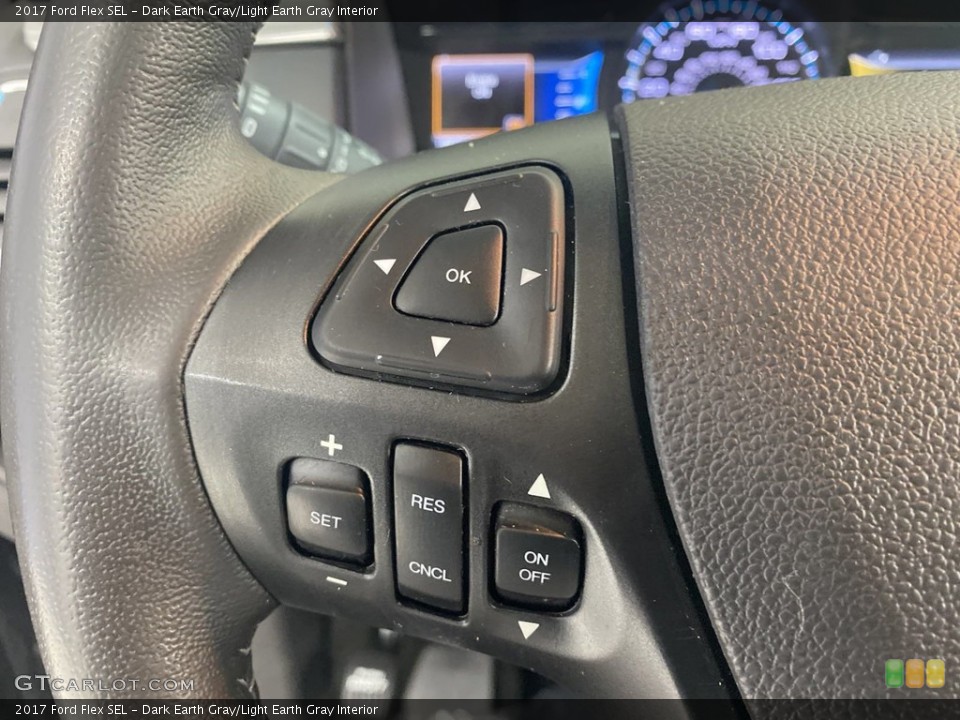 Dark Earth Gray/Light Earth Gray Interior Steering Wheel for the 2017 Ford Flex SEL #144268015