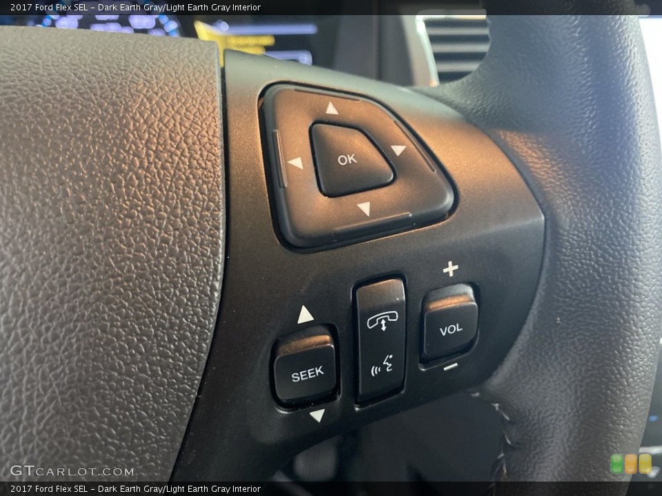 Dark Earth Gray/Light Earth Gray Interior Steering Wheel for the 2017 Ford Flex SEL #144268024