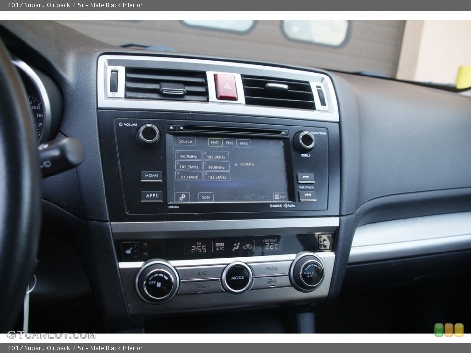 Slate Black Interior Controls for the 2017 Subaru Outback 2.5i #144268619