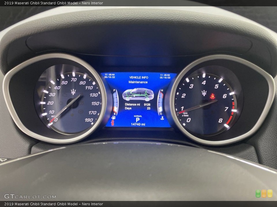 Nero Interior Gauges for the 2019 Maserati Ghibli  #144269893