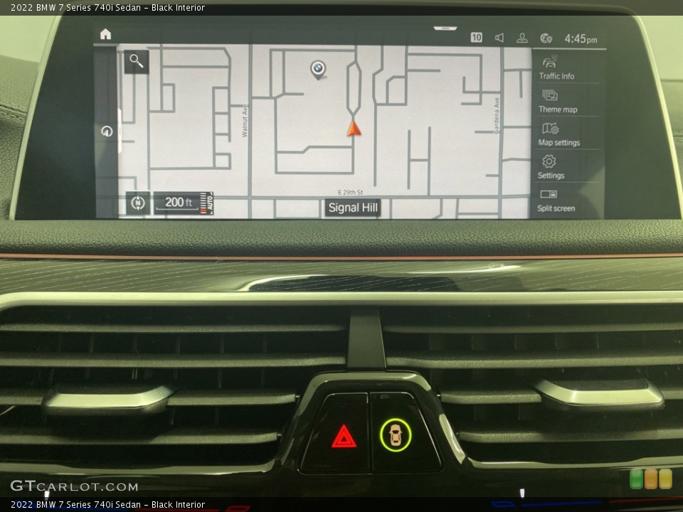 Black Interior Navigation for the 2022 BMW 7 Series 740i Sedan #144270253