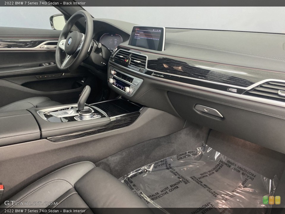 Black Interior Dashboard for the 2022 BMW 7 Series 740i Sedan #144270343