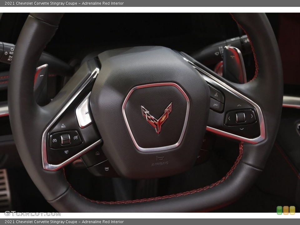 Adrenaline Red Interior Steering Wheel for the 2021 Chevrolet Corvette Stingray Coupe #144272524